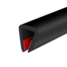 Rubber Edge Trim, Self-Adhesive Rubber Edge Protector for 1/4" Mirror and