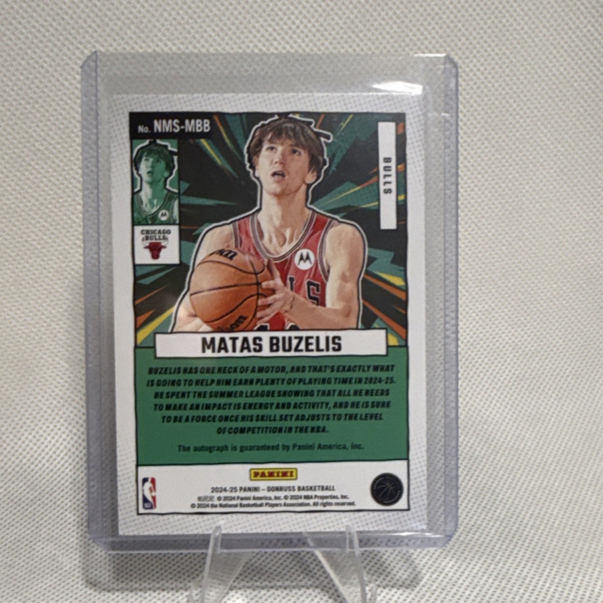 2024-25 Panini Donruss Net Marvels Signatures Matas Buzelis Auto 
