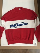 Vintage Walk America Pullover Sweatshirt Size L Made In USA