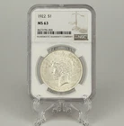 1922 Silver Peace Dollar $1 NGC MS 63