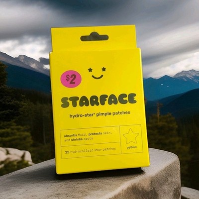 Starface Hydro-Stars Yellow Hydrocolloid Face Patches for Acne & Blemishes 32