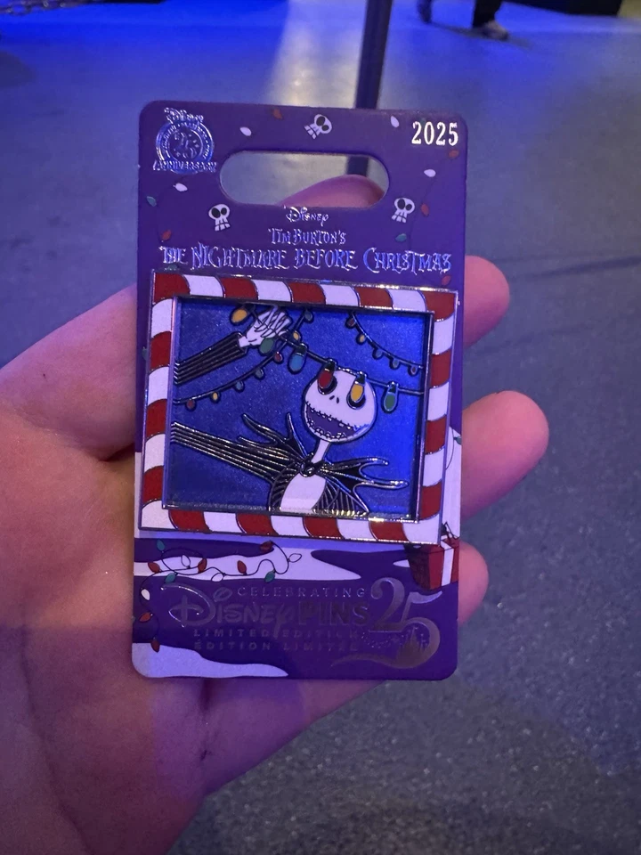 Disney Pesadilla Antes De Navidad Pin Jack Skellington Luces De Navidad LE4000 Foto 2 de 4