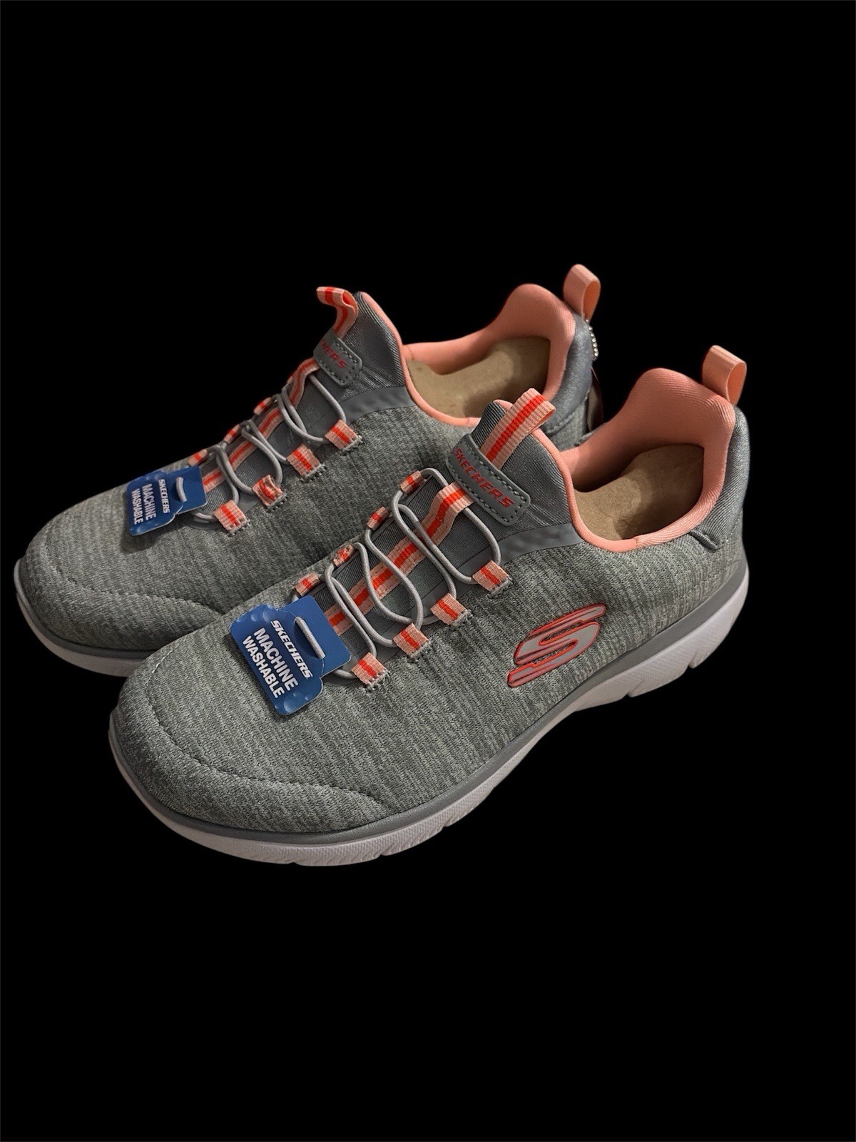 Women&rsquo;s Skechers Summits Size 5.5 Wide Fit Gray And Peach
