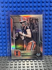 2025 Bowman University Chrome Football Luke Altmyer Refractor Illinois