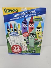 Crayola Liimited Edition Color-Sticker Activity Set:Free Time w/4 Retired Colors