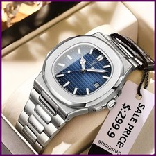 POEDAGAR Luxury Watch Business 50 ATM Waterproof Male Luminous Date