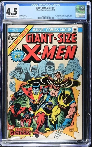Giant-Size X-Men #1 CGC Graded 4.5 (1975) 3rd wolverine Beautifull book RARE