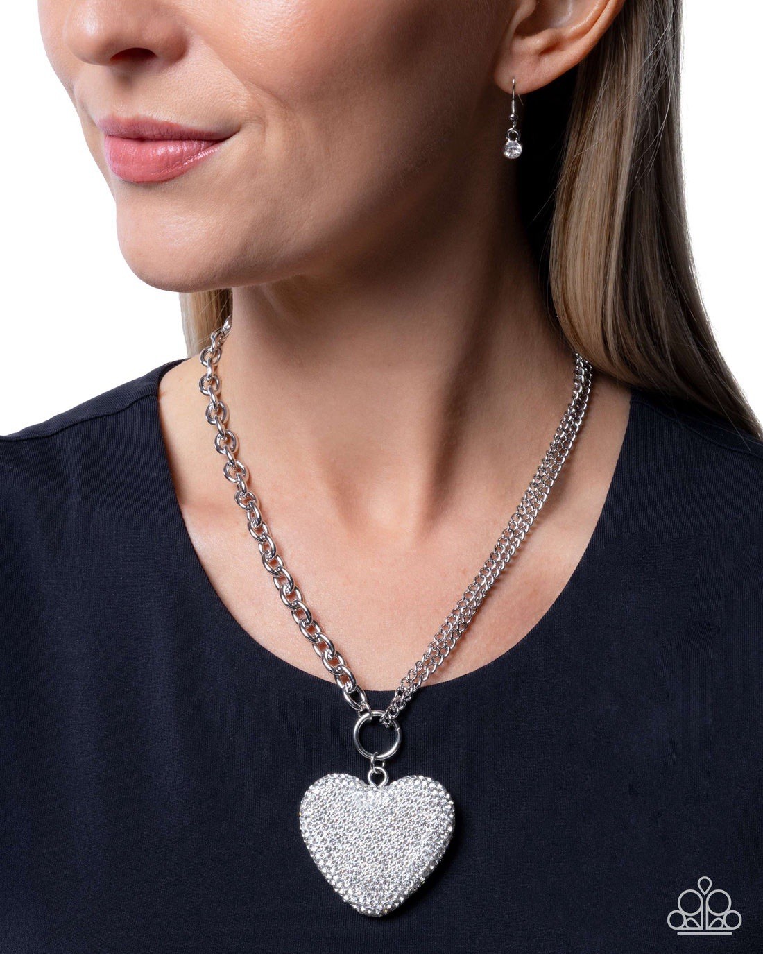 New Paparazzi Jewelry-Refined Romance Necklace-White