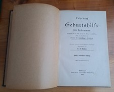 Lehrbuch der Geburtshilfe Hebammen H. Fehling Geburt 1913