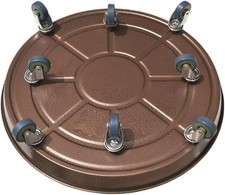 1 Pack 20in Plant Dolly W Wheels Heavy Duty Metal Planter Caddy Bronze