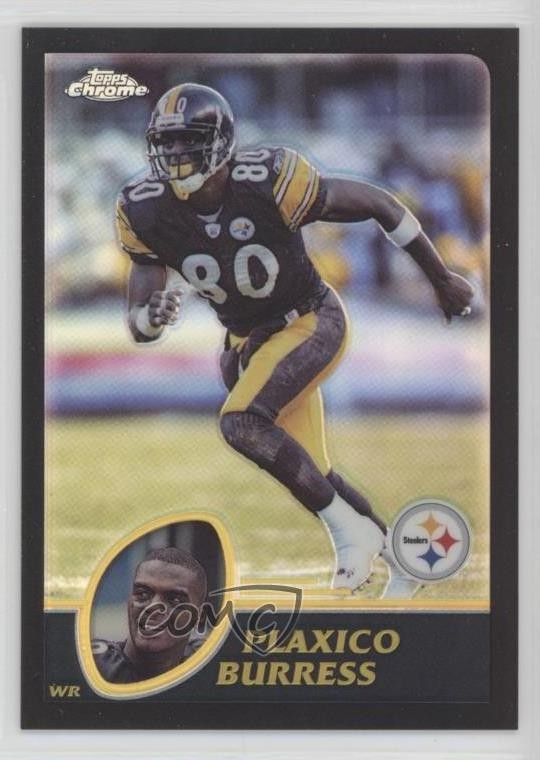 2003 Topps Chrome Black Refractor 311/599 Plaxico Burress #116 8e3