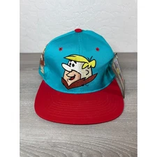 Vintage Barney Rubble Flintstones American Needle Blockhead Men's Snapback Hat