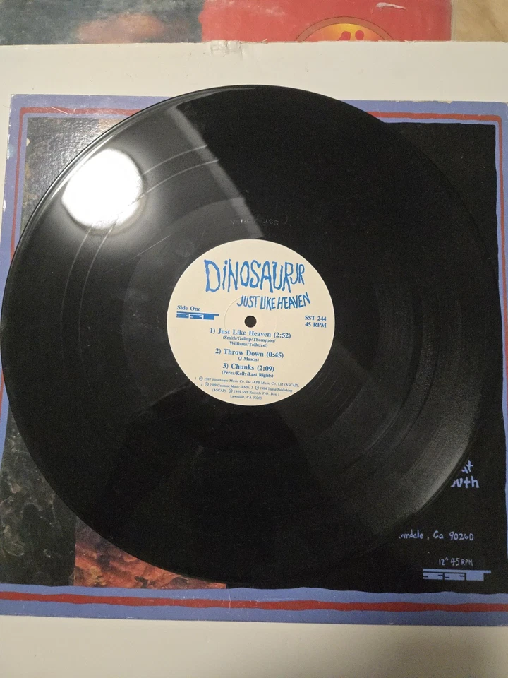 FIRST PRESS / Dinosaur Jr. – Just Like Heaven / 1989 SST Records – SST 244 NM/NM Foto 3 de 4