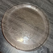Arcoroc Rosaline Floral Pink Glass Serving Pl...