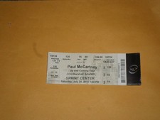 Paul McCartney-The Beatles Wings Ticket-2010-Sprint Center-Kansas City,MO