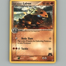Team Magma's Lairon 20/95 Rare Team Magma vs Team Aqua Pokemon Lightly Played