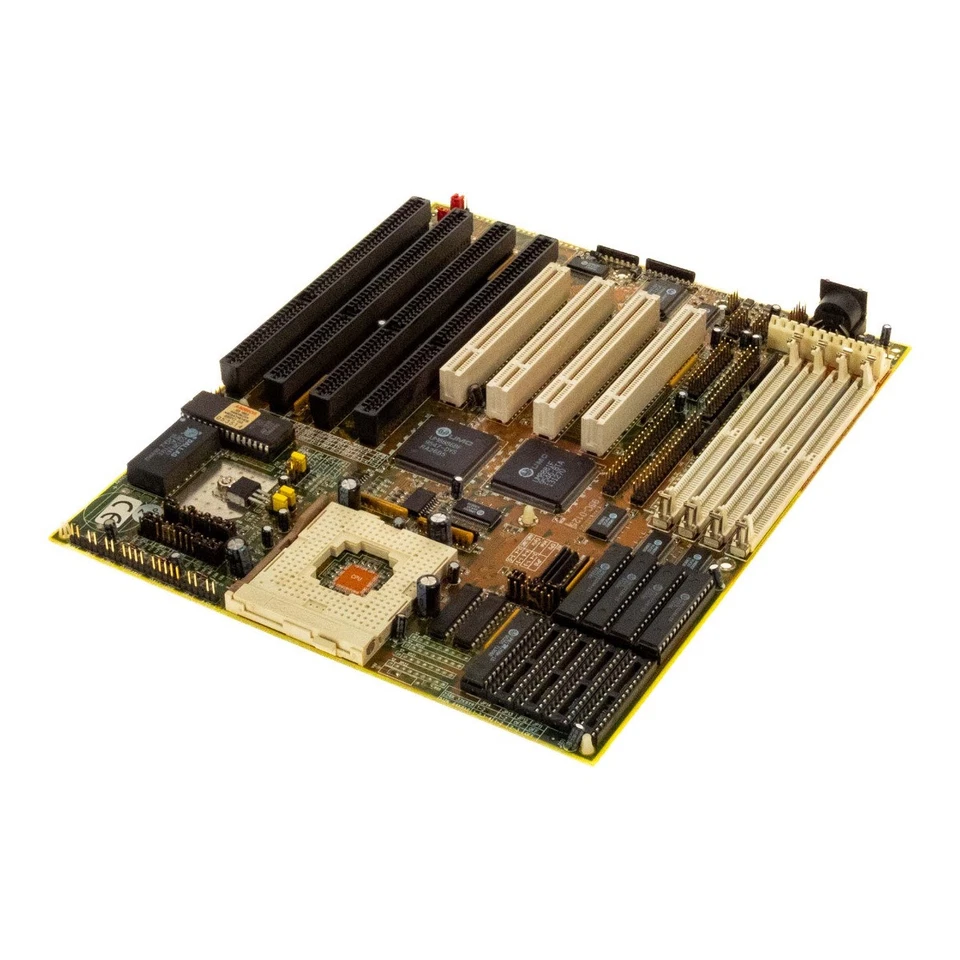 Motherboard Shuttle HOT-433 Socket 3 Fpm / Edo Dram PCI Isa Baby-At - Image 3 of 3
