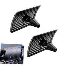 2 PCS Car Air Conditioning Wind Deflector, Rectangle Clamp-on AC Vent