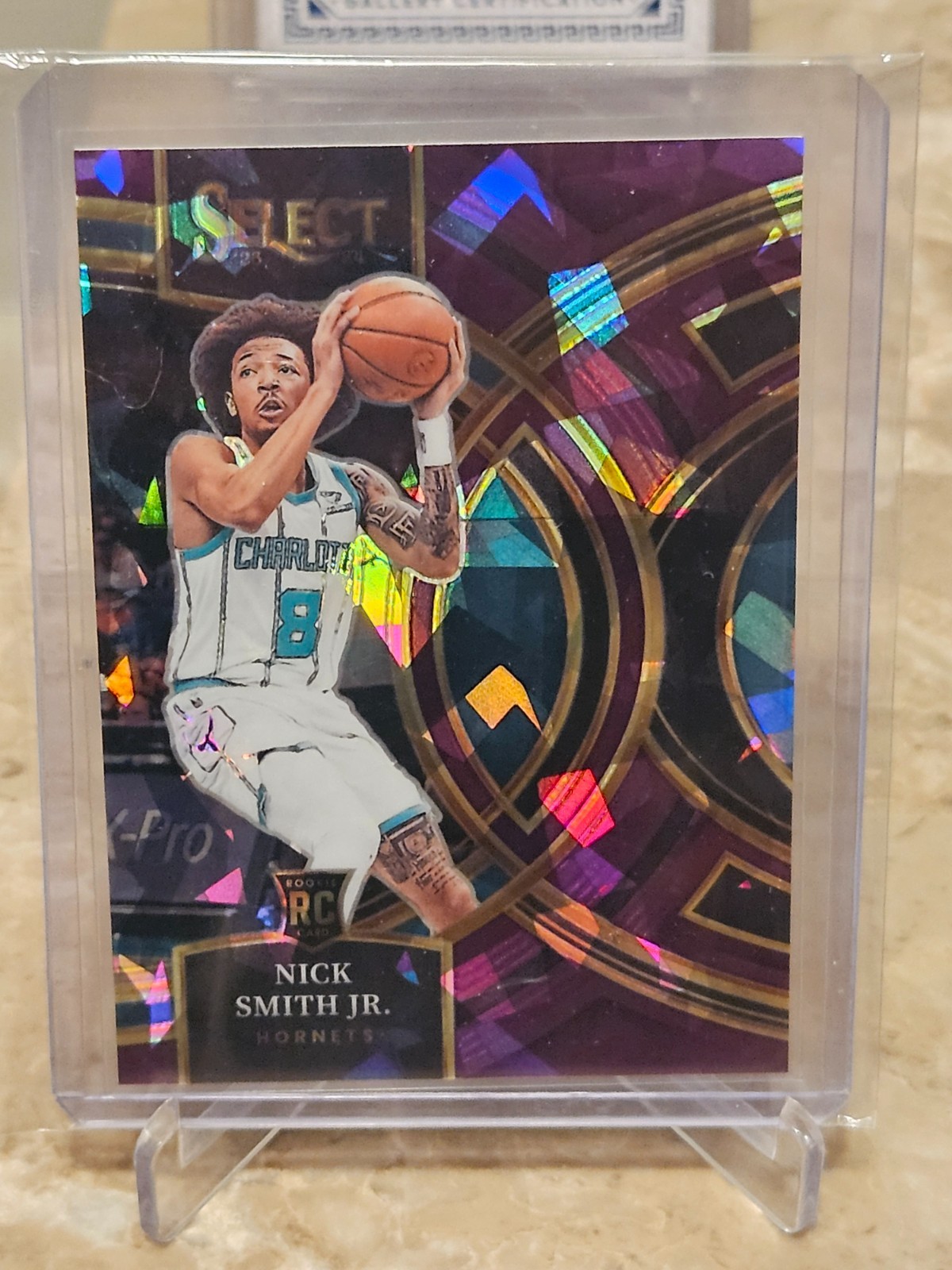 2023-24 Select Premier Level Pink Cracked Ice Prizm /99 Nick Smith Jr Rookie RC