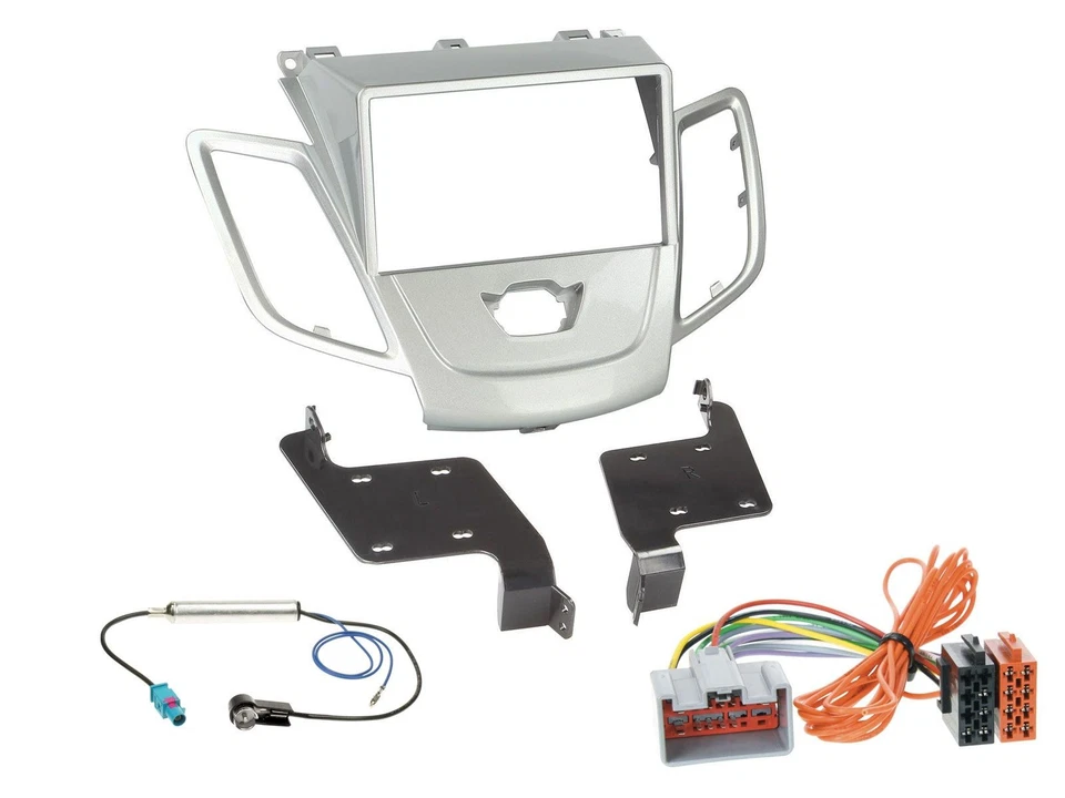 Alpine Bluetooth 2DIN MP3 DAB USB Autoradio für Ford Fiesta 08-10 silber - Bild 3 von 4