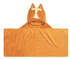 Bluey Bingo Hooded Blanket Wearable Plush Throw Wrap Orange One Size Jay Franco