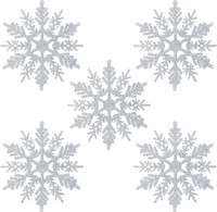 24 X Schneeflocken Weihnachten Deko FüR Weihnachtsbaum Glitzer Weihnachtsbaumsch