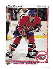 RUSS COURTNALL 1990-91 UPPER DECK CARD NEAR MINT CONDITION