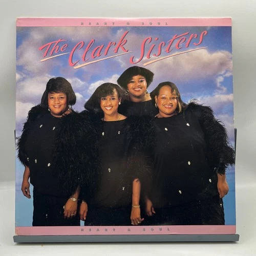 CLARK SISTERS Heart & Soul LP Rejoice 501028 1986 EX/VG+ Detroit Gospel Soul