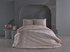 Cream Duvet Cover Set - Queen Size 4 Pieces 