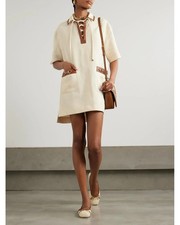 48IT - Gucci Horsebit linen canvas minidress - BNWT 826467