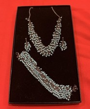 Turquoise LIKE Full Set Necklace, Earrings and Bracelet Set