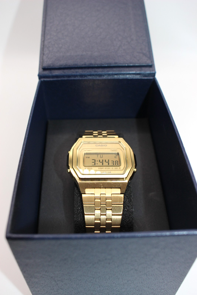Casio A1000G-9JF Classic Premium Series Tic Tac Gold Unisex Watch
