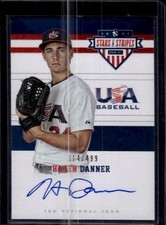 2017 Panini USA Baseball Stars & Stripes #3 Hagen Danner 18U Auto 014/499