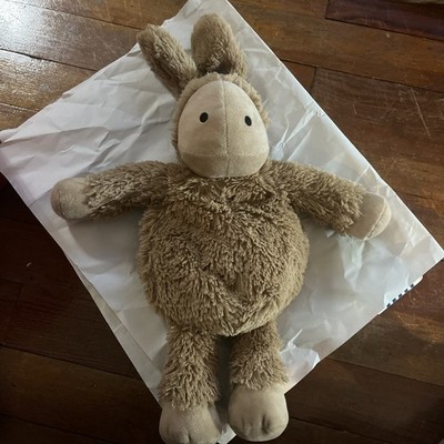 Warmies Donkey Plush Microwavable Heat Pad Size Small Tan Brown Shaggy Toy