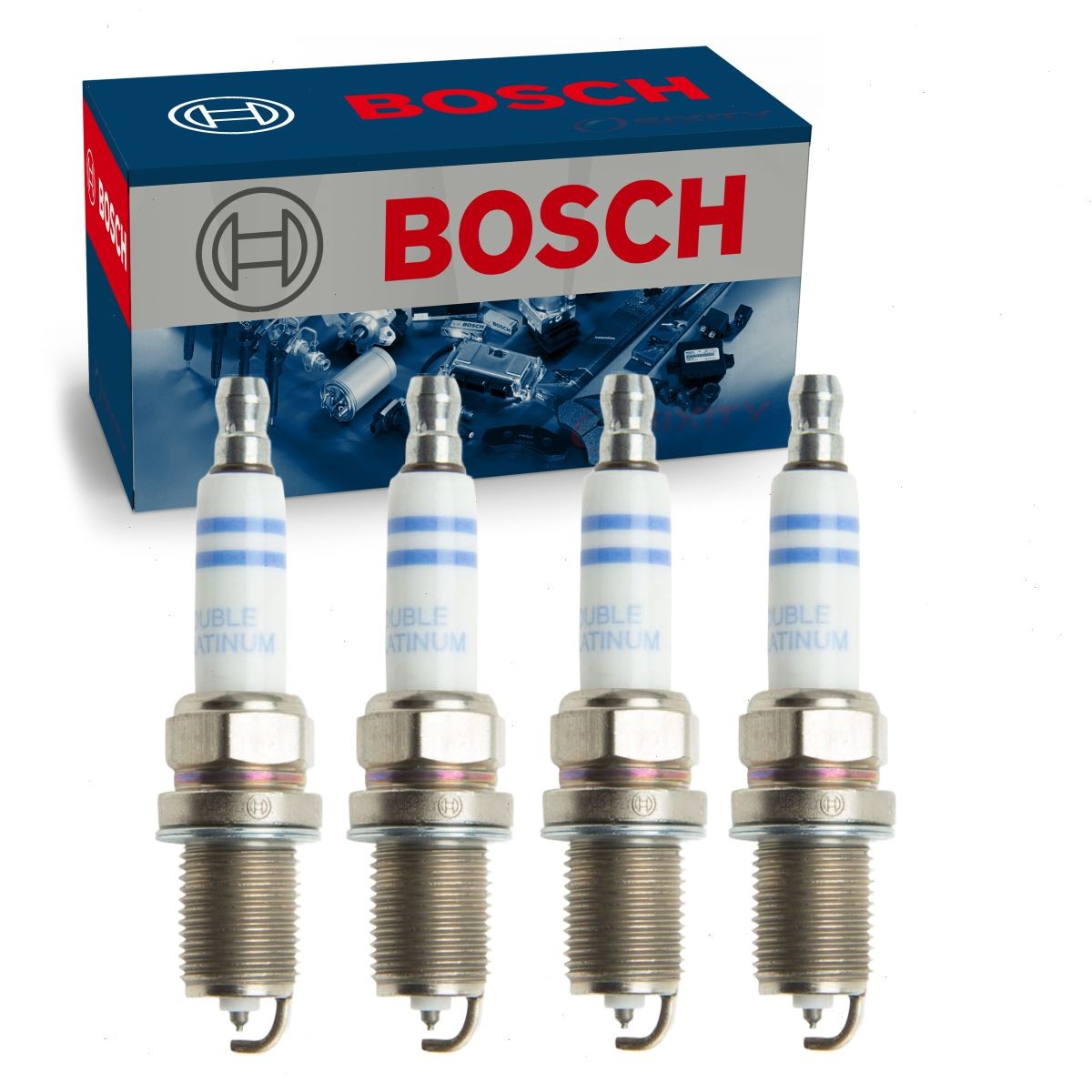 4 pc Bosch Double Platinum Spark Plugs for 2013-2016 Audi allroad 2.0L L4 ll
