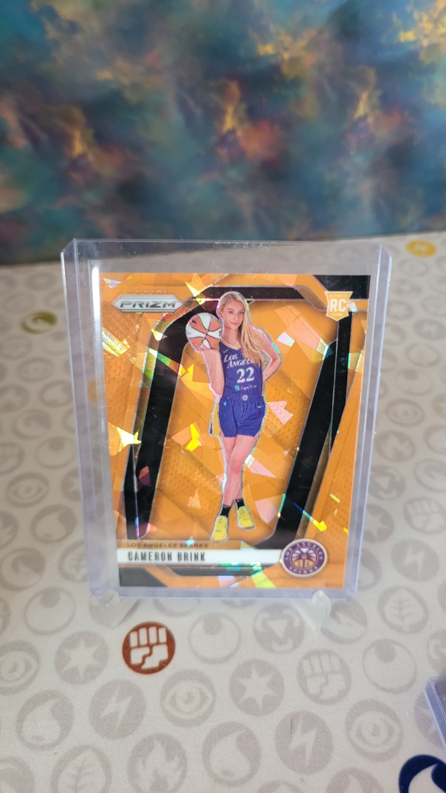 2024-25 WNBA Prizm Cameron Brink Orange Cracked Ice Variation RC  Sparks #143