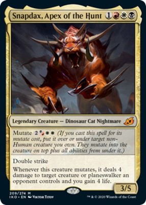 x1 Snapdax, Apex of the Hunt M MTG Ikoria: Lair of Behemoths M/NM, English