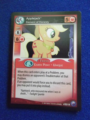 Applejack Element Honesty 25 R Canterlot My Little Pony CCG MLP card ...