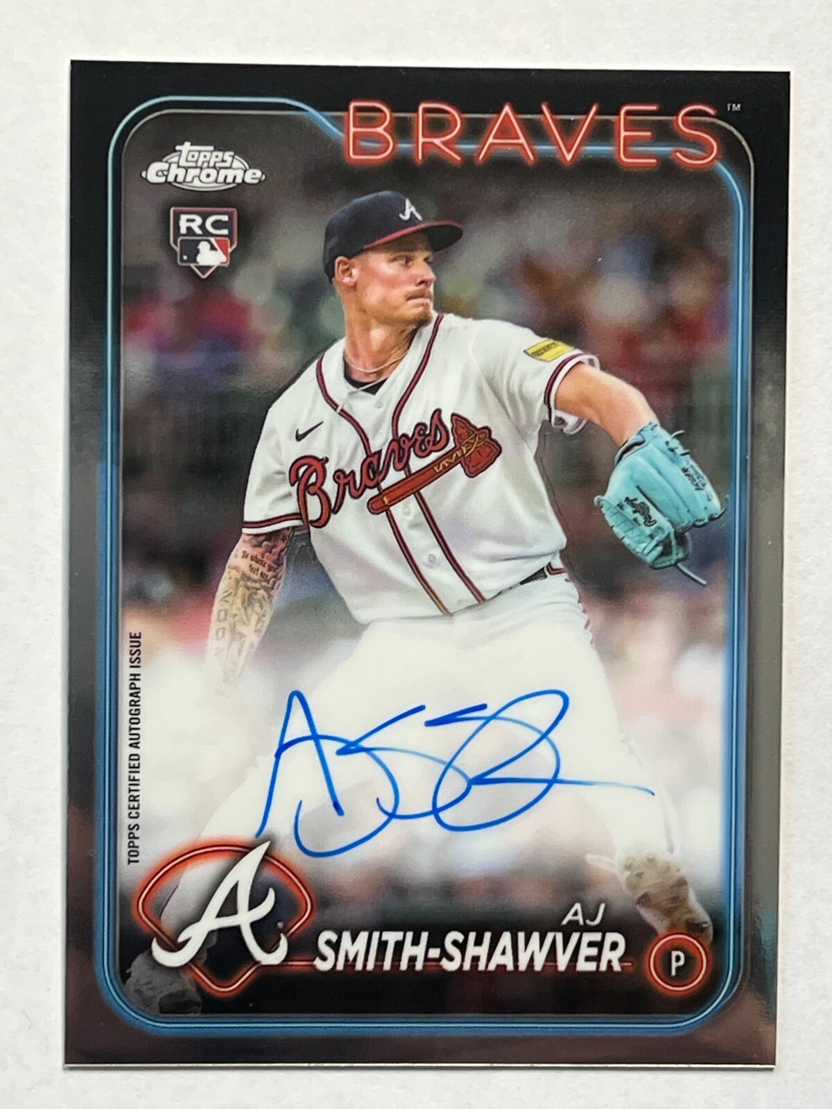 2024 Topps Chrome - Rookie Autographs #RA-AJS AJ Smith-Shawver (AU, RC)