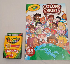 Crayola Colors of the World Coloring  Activity Book and Crayons 24 