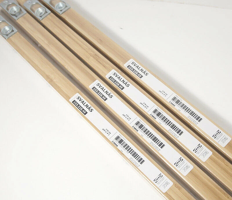 Set of Two Ikea SVALNAS Bamboo Wall Rail 103.228.49 Size 69 1 4