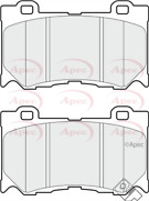 Brake Pad Front Axle To Fit Infiniti FX 08->, G 07->, M 10->, M37 10->, Q50 13->