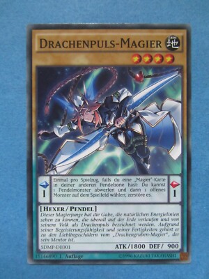 Yugioh - Drachenpuls-Magier - 1. Auflage - SDMP-DE001 - Common - NM - Deutsch