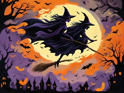 Halloween # 88 - T Shirt Iron On Transfer - Ghost, Pumpkin, Witch