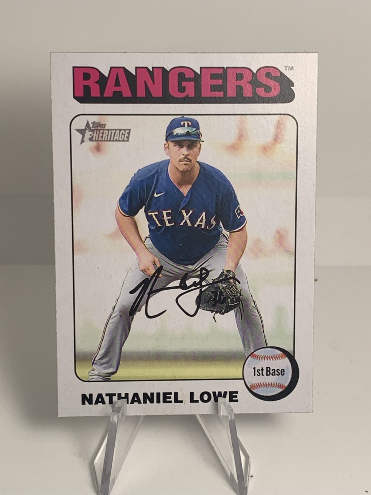 2024 TOPPS HERITAGE ~ NATHANIEL LOWE ~ #88 WHITE BORDER SP