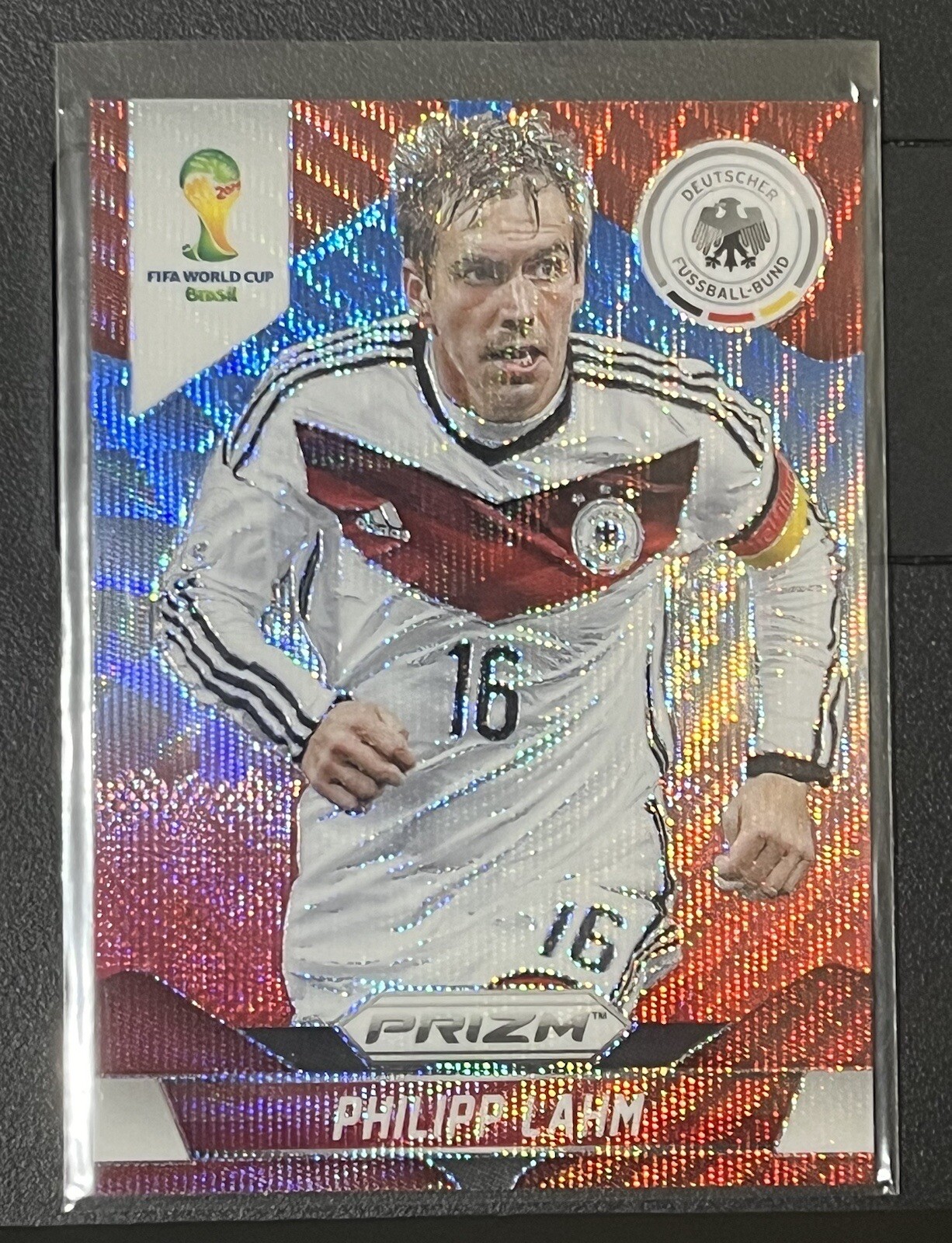 2014 Panini Prizm World Cup - Blue & Red Wave Prizm #86 Philipp Lahm