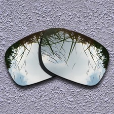 US Silver Titanium Replacement Lenses For-Oakley Holbrook Metal Anti-Scratch