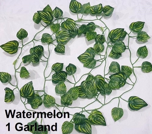 Künstliche Efeu Girlande Rebe Schleppblatt Farn Grünzeug Pflanzen Laub Blume - Bild 16 von 26