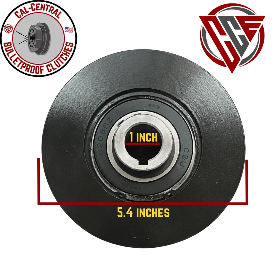 Centrifugal Clutch 5.4" (140mm) 5/8" V Belt Drive 1" Bore Plate Compactor NEW - Image 4 of 4