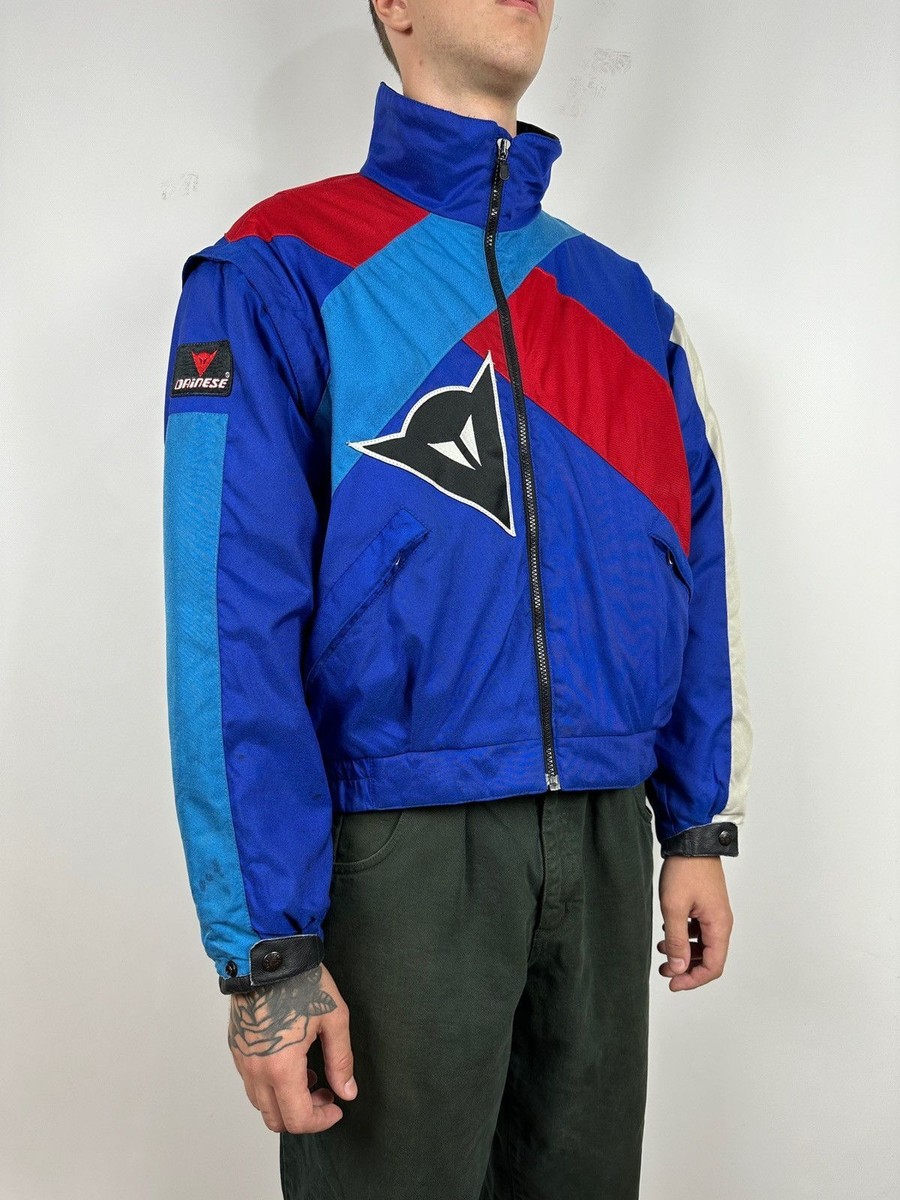 Men's 90s Vintage Dainese Nylon Moto Racing Jacket / Vest Size 50